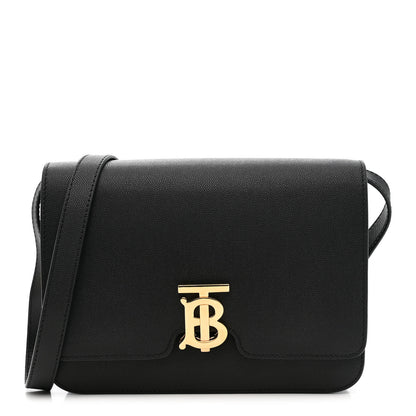 Burberry Grained Calfskin Medium TB Bag Black 1 of 9