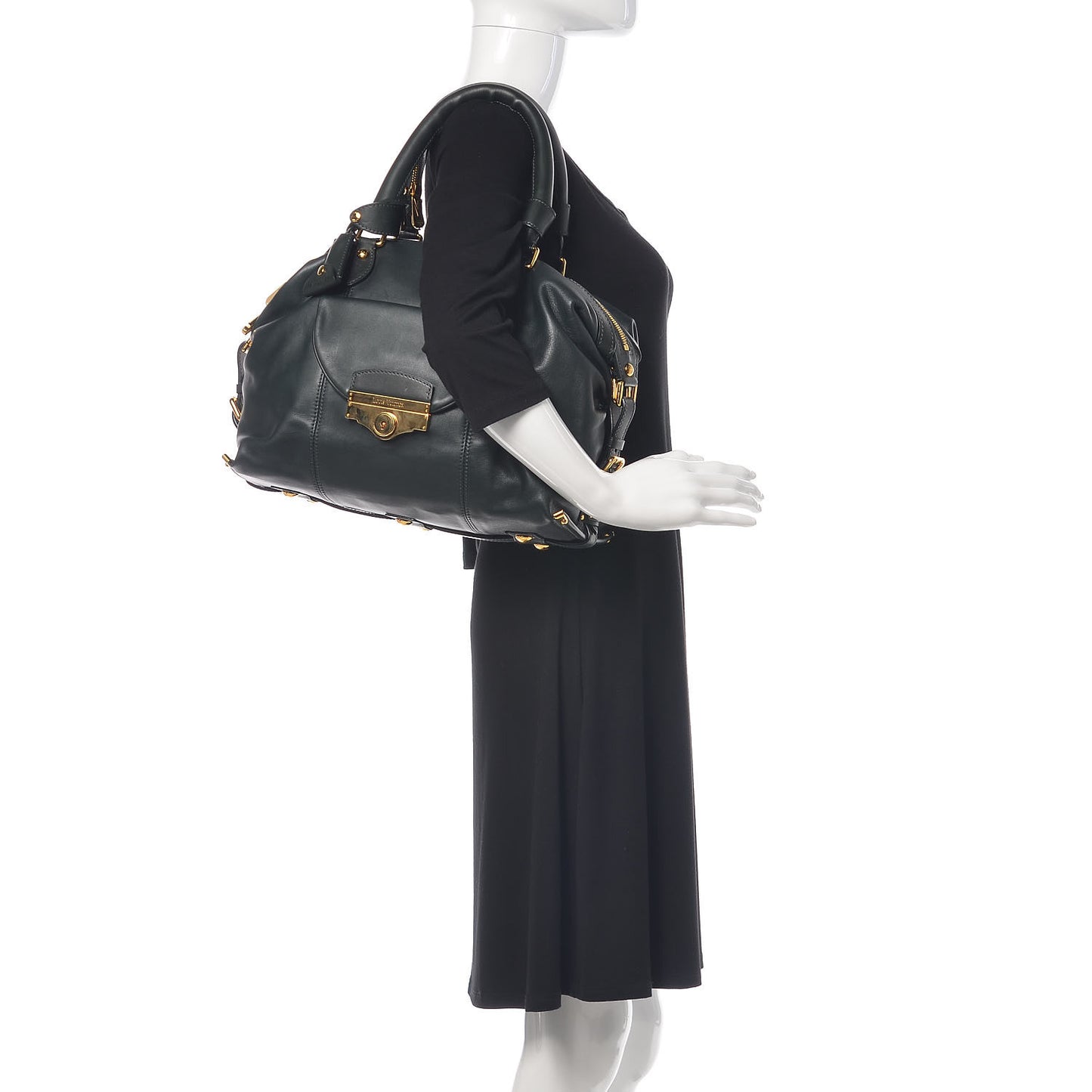 Calfskin Sac Louis Black
