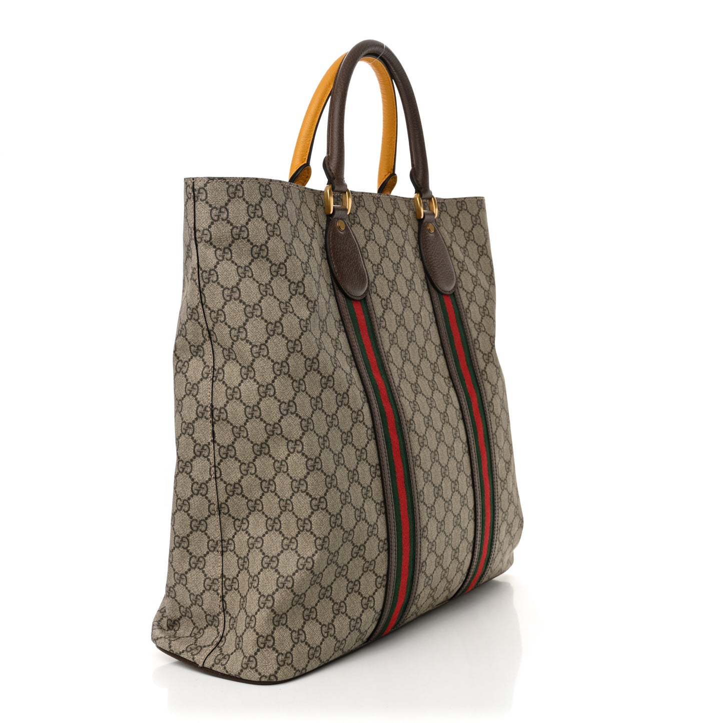 GG Supreme Monogram Web Neo Vintage Tote Beige New Acero Crop