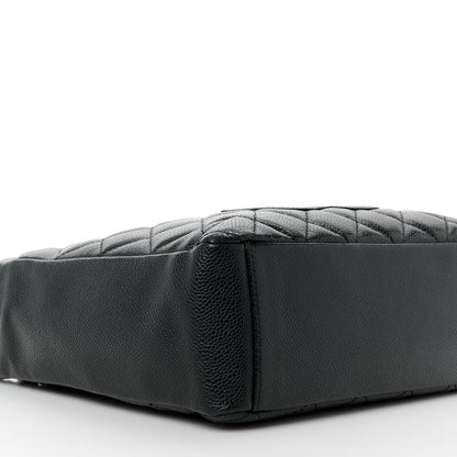 Chanel Caviar Quilted Petit Shopping Tote PST Black 9 of 11
