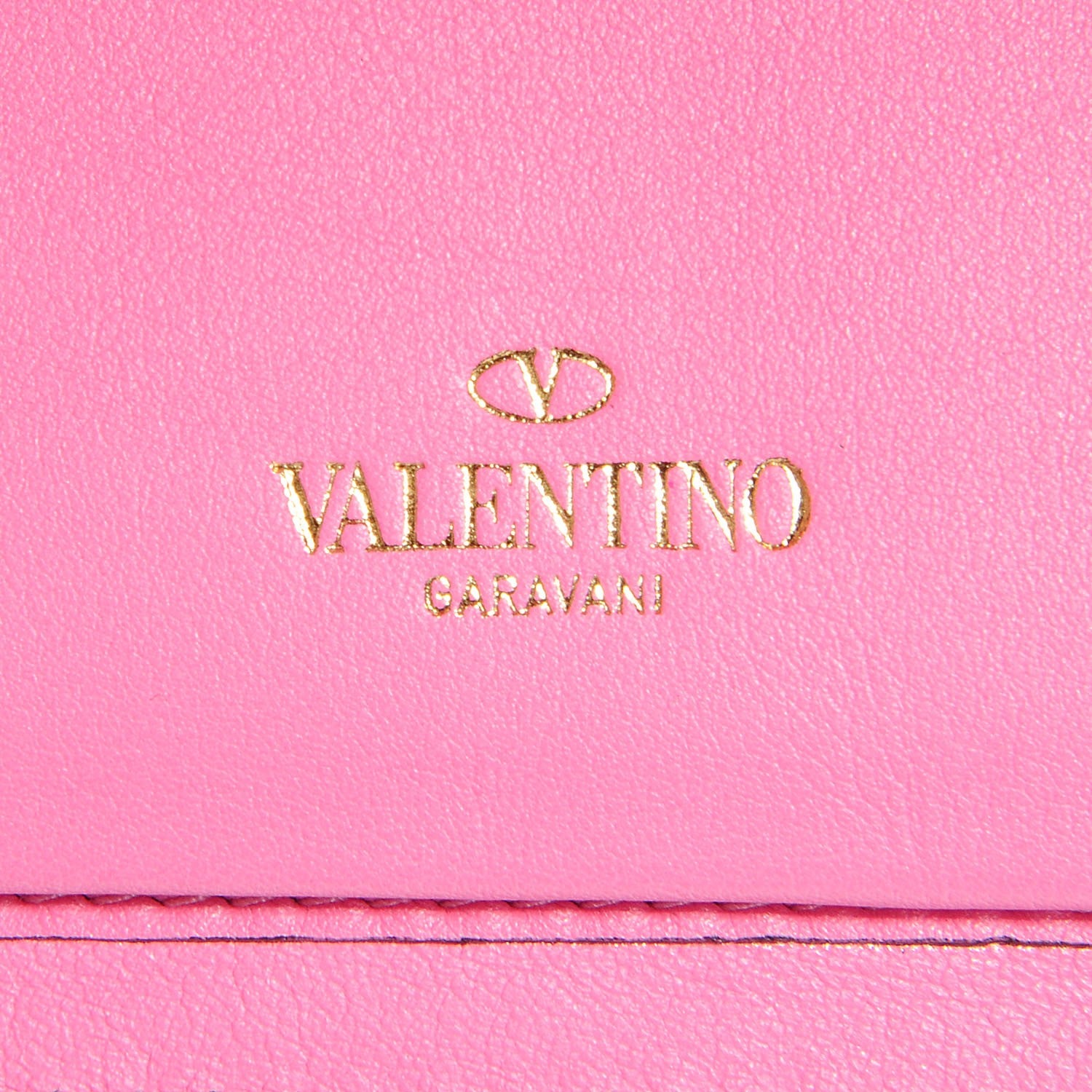 Valentino Garavani Calfskin Rockstud Flip Lock Wristlet Wallet Ninphea 6 of 9