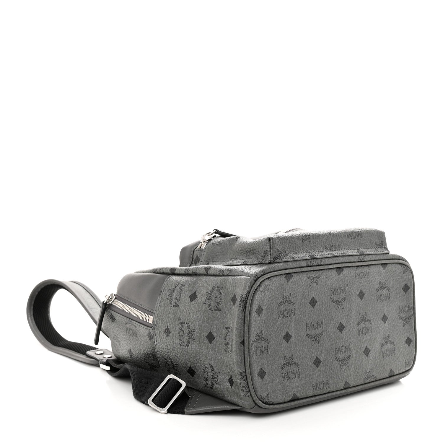 MCM Visetos Small Stark Backpack Phantom Grey 4 of 10