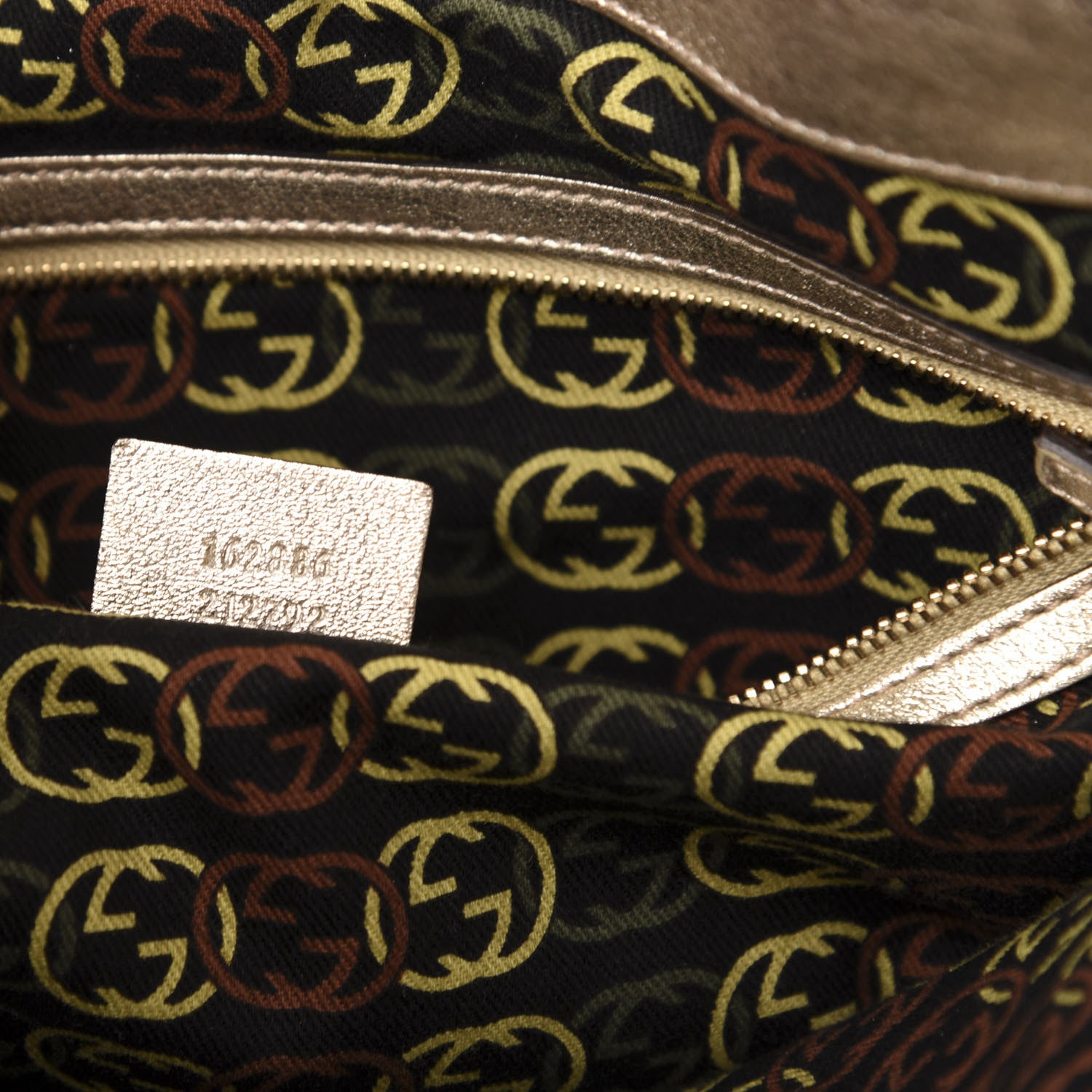 Gucci Metallic Calfskin Medium Britt Tote Platinum 8 of 14