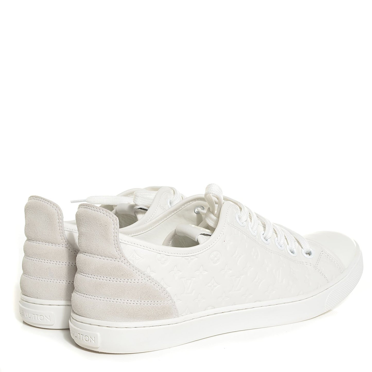 Calf Monogram Punchy Sneaker 39.5 8.5 White
