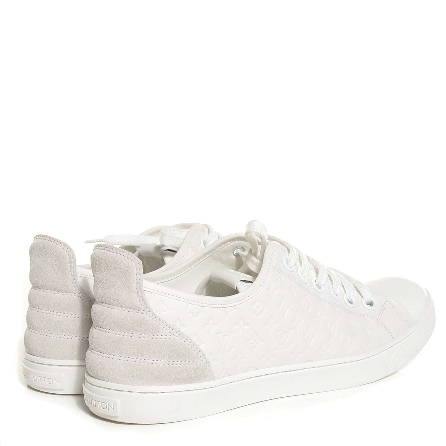 Louis Vuitton Calf Monogram Punchy Sneaker 39.5 8.5 White 4 of 7