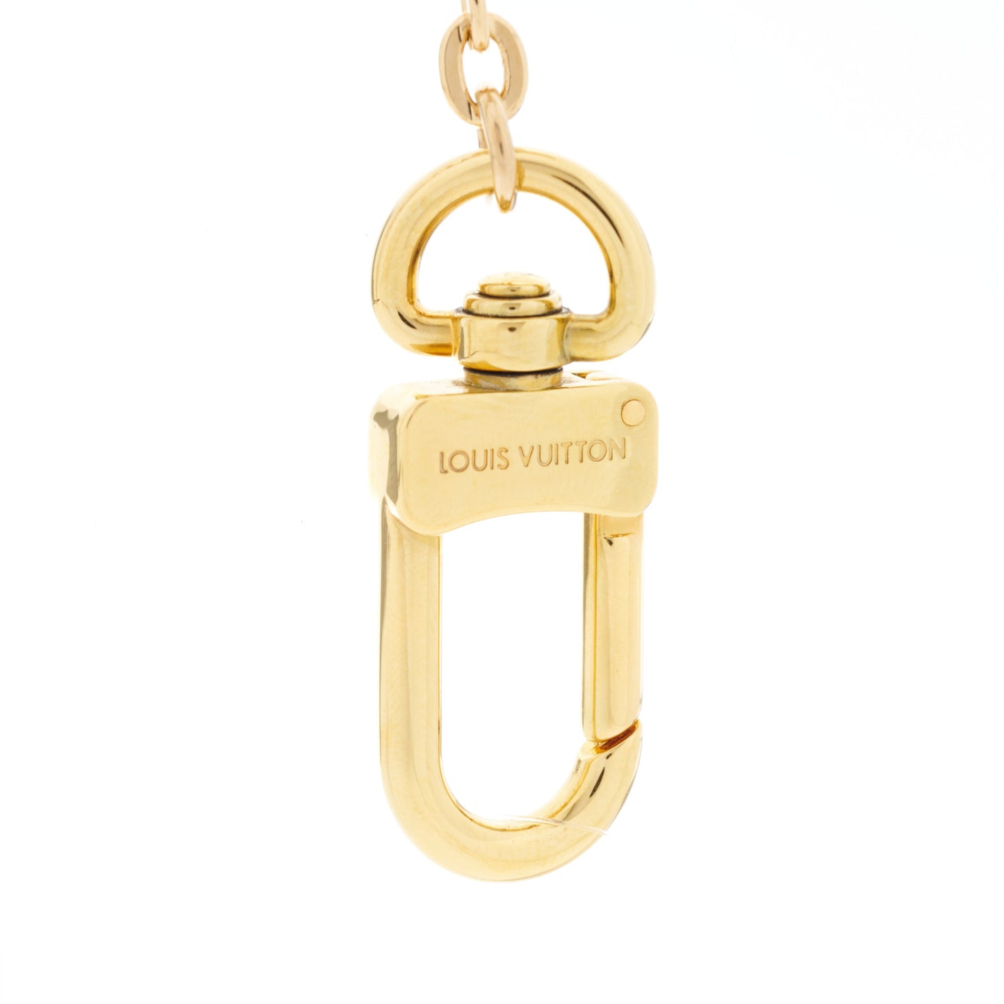 Brass Monogram Blooming Flowers Bag Charm Key Holder Rose Ballerine
