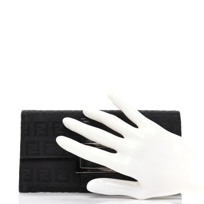 Fendi Zucchino Forever Continental Wallet Black 2 of 18