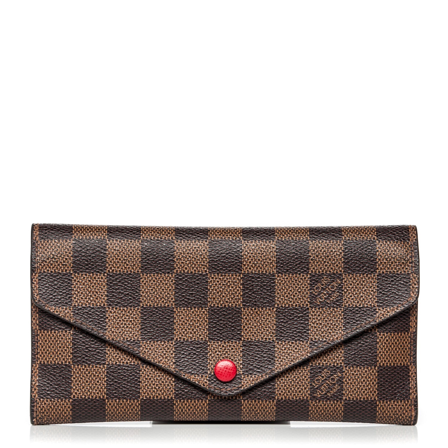 Louis Vuitton Damier Ebene Josephine Wallet Red 1 of 6