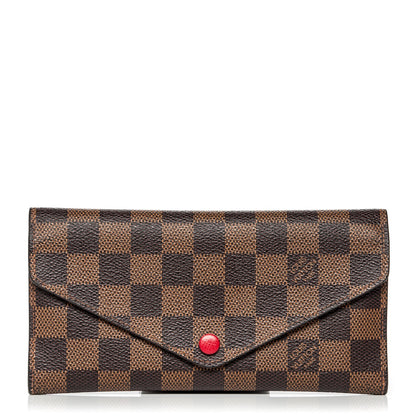 Louis Vuitton Damier Ebene Josephine Wallet Red 1 of 6