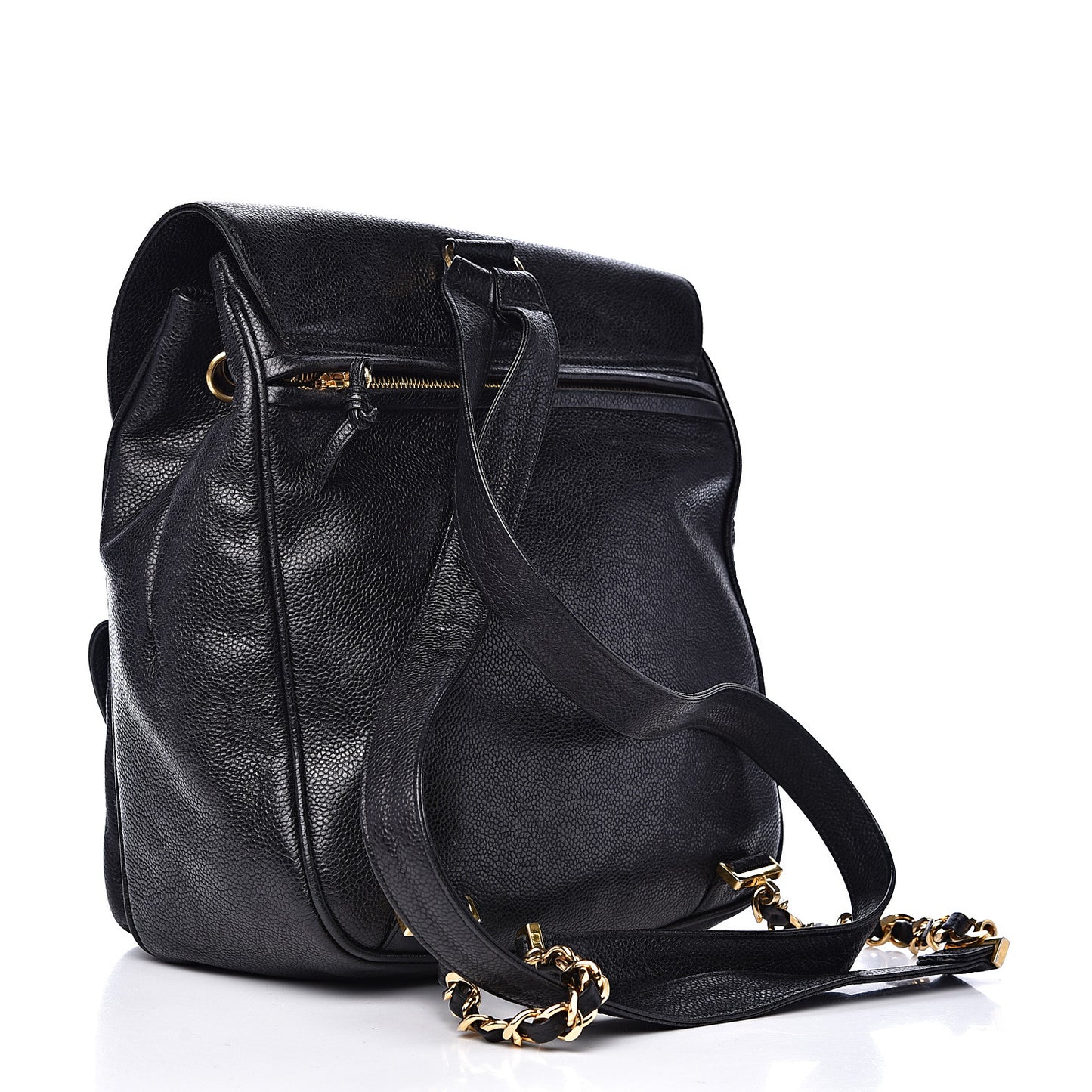 Caviar Drawstring Backpack Black