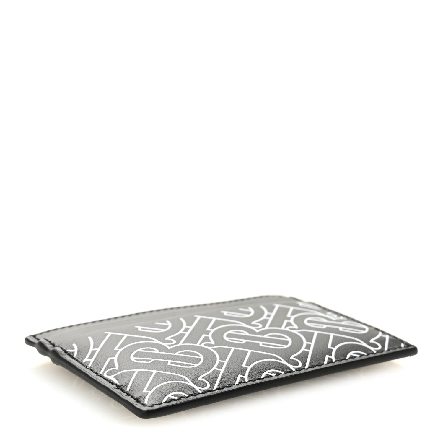 Burberry Kier TB Monogram Card Case Black White 4 of 6