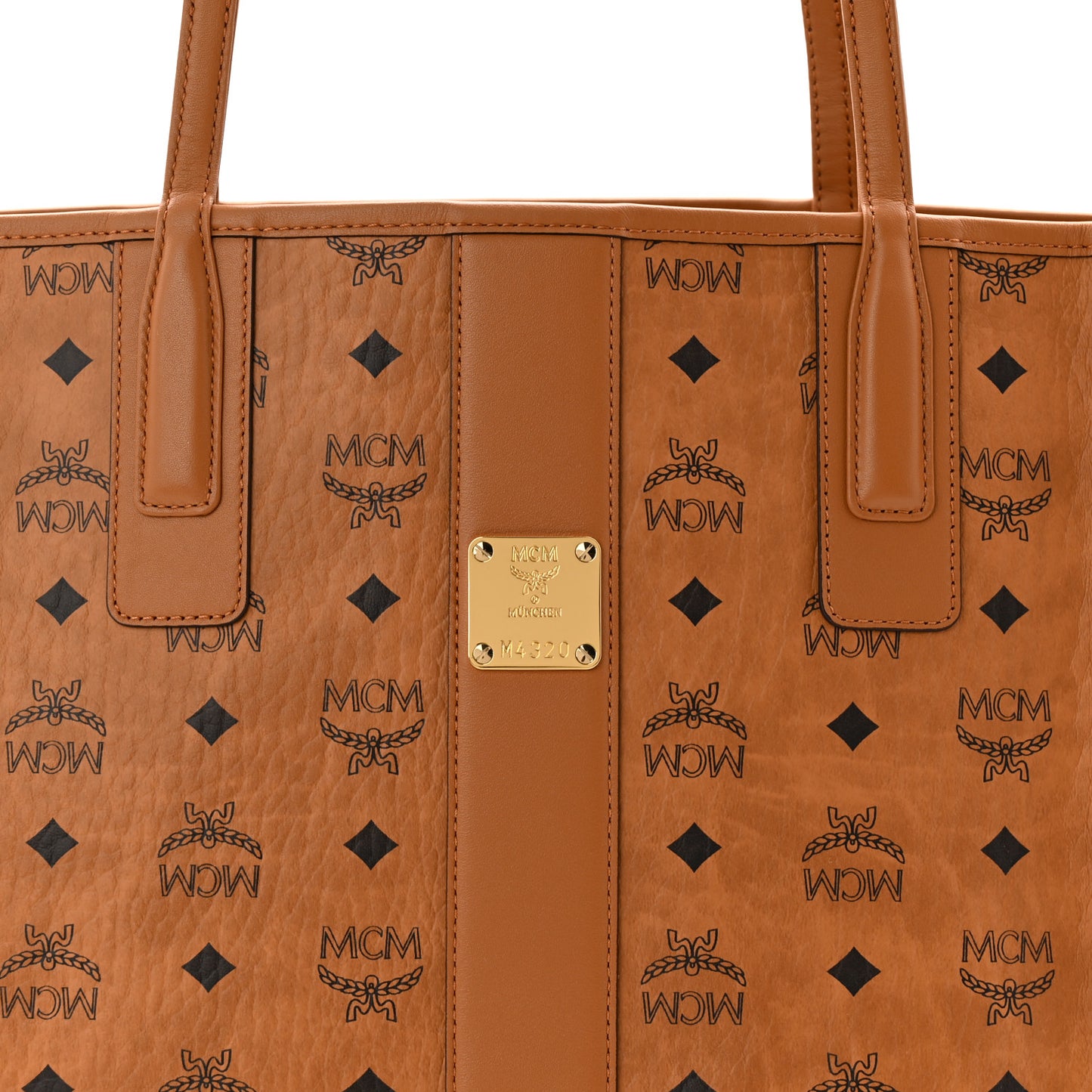 Visetos Medium Liz Shopper Tote Cognac