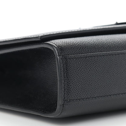 Saint Laurent Grain De Poudre Medium Classic Monogram Kate Satchel Black 5 of 10