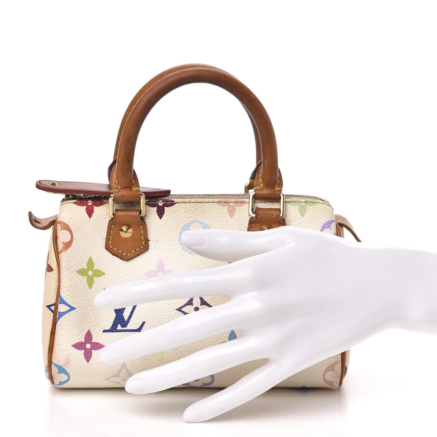 Louis Vuitton Monogram Multicolor Mini Sac HL Speedy White 2 of 12