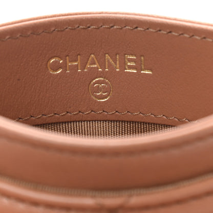 Chanel Lambskin Quilted Chanel 19 Card Holder Brown 5 of 6