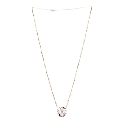 Louis Vuitton 18K Pink Gold Mother Of Pearl Blossom Sun Pendant Necklace 3 of 8