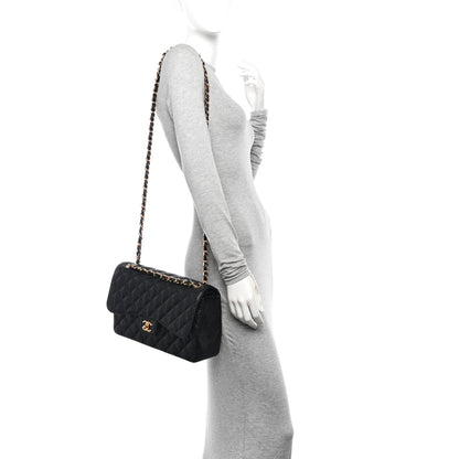 Chanel Caviar Quilted Jumbo Double Flap Black 2 of 10