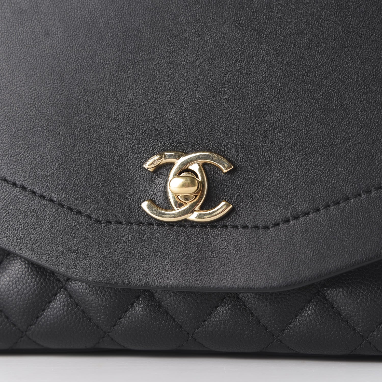 Chanel Calfskin Caviar Quilted Flap Black 9 of 9