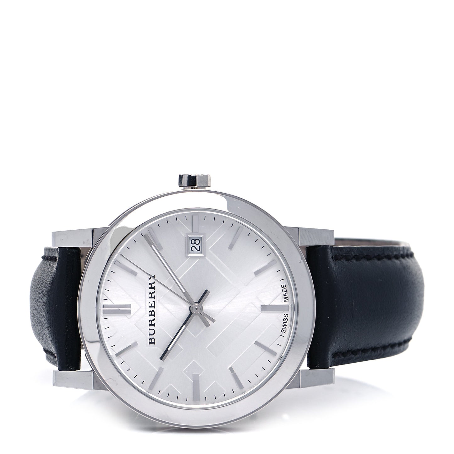 Stainless Steel Calfskin 38mm Heritage Quartz Watch BU9008