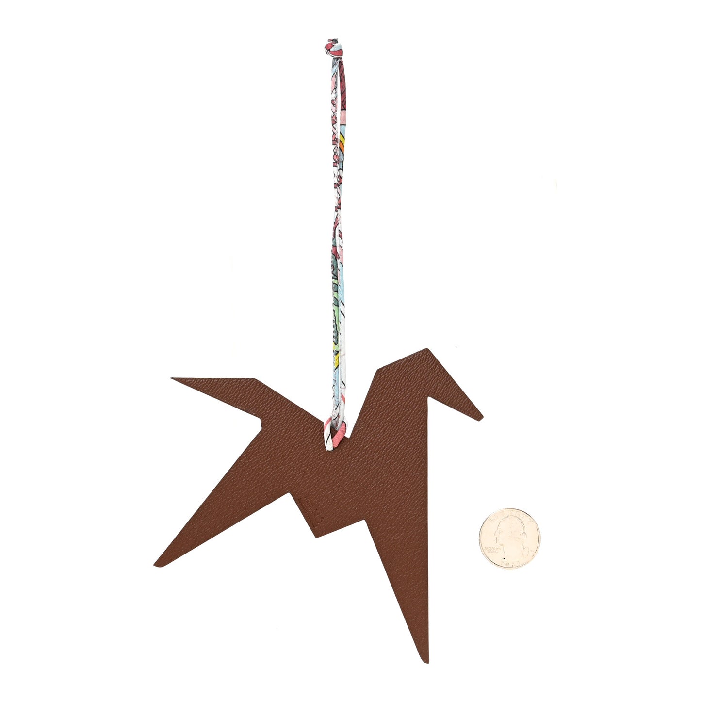 Taurillon Clemence Chevre Mysore Silk Petit H Origami Horse Bag Charm