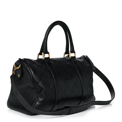 Chanel Calfskin Stitched CC Boston Black 3 of 16