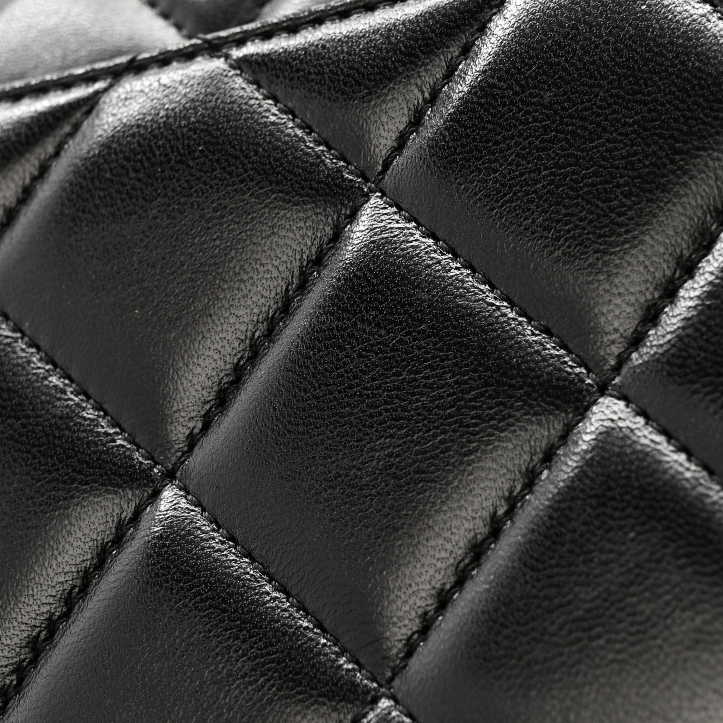 Lambskin Quilted Medium Trendy CC Flap Dual Handle Bag Black