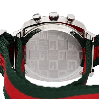 Gucci Stainless Steel Fabric 40mm Grip Quartz Watch Green 4 of 5
