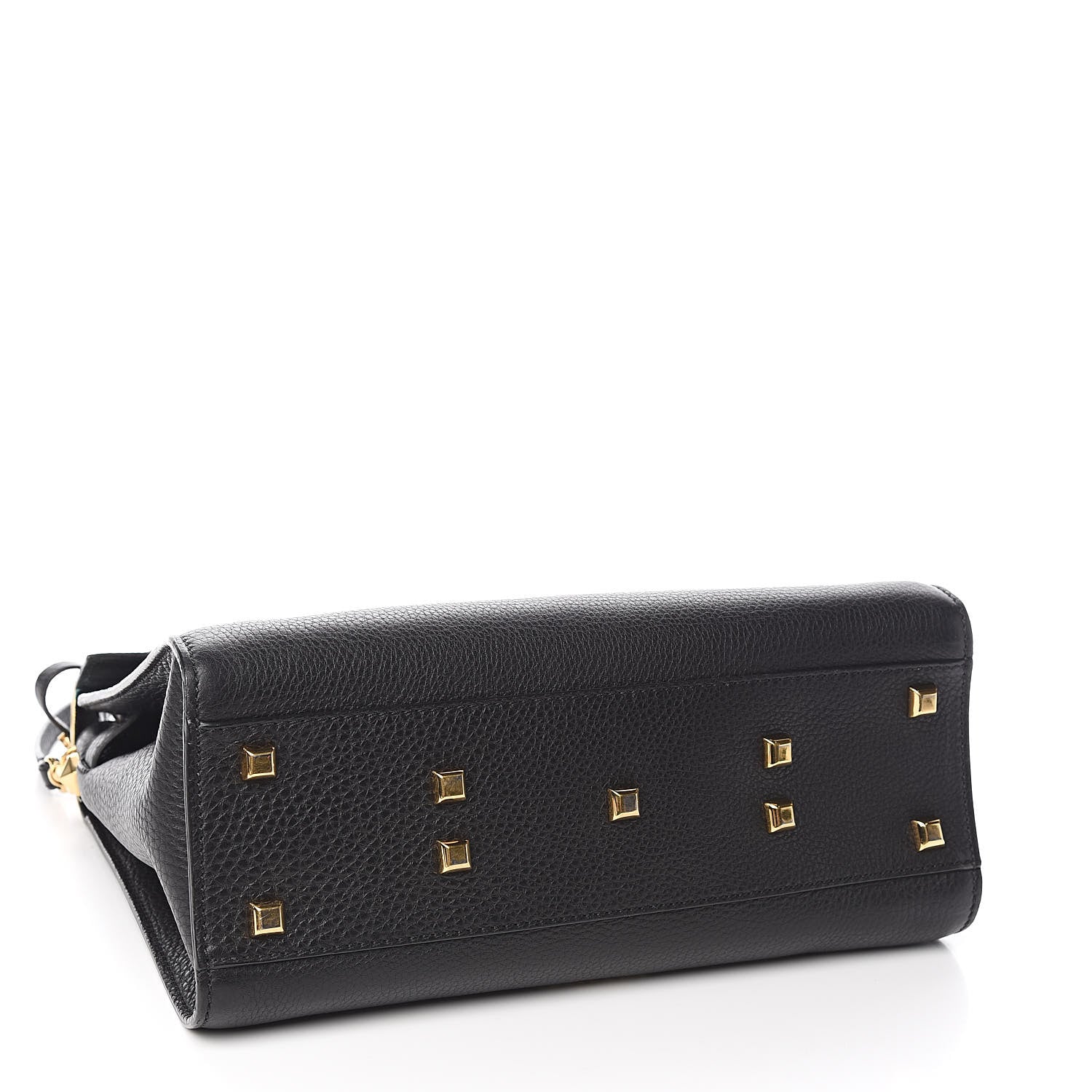 Valentino Garavani Pebbled Calfskin Medium My Rockstud Frame Bag Black 4 of 9