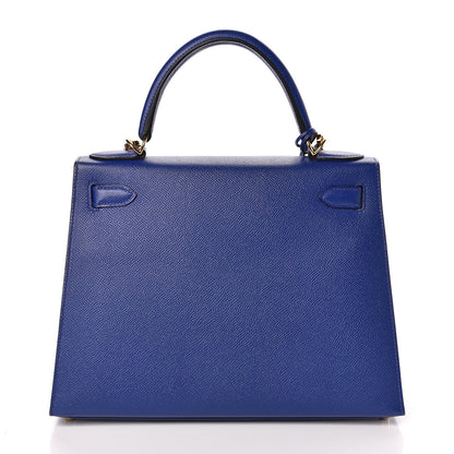 Hermes Epsom Kelly Sellier 28 Bleu Electrique 4 of 37