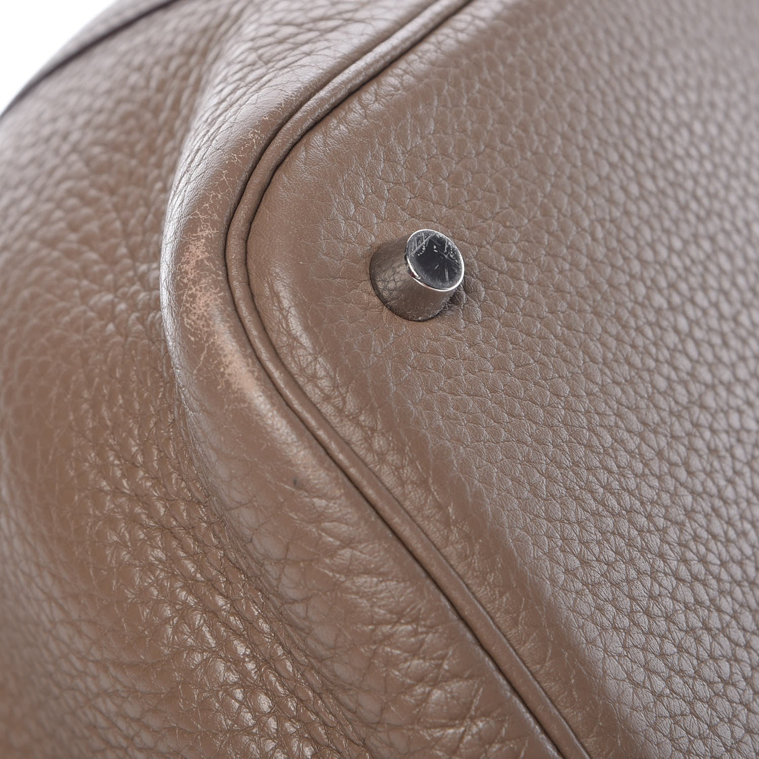Hermes Taurillon Clemence Picotin Lock 22 MM Etoupe 8 of 12