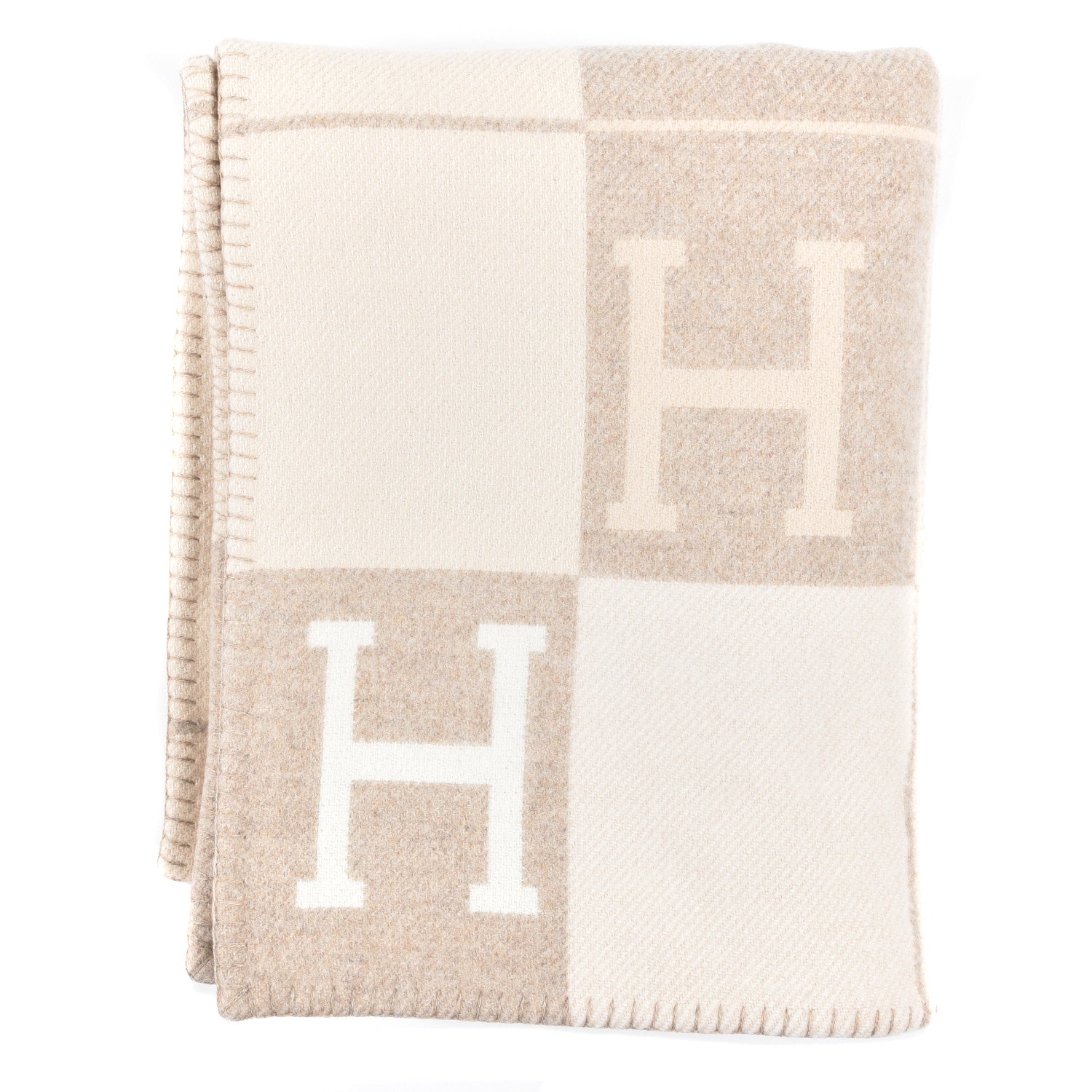 Hermes Wool Cashmere Avalon III Blanket Coco Camomille 1 of 3