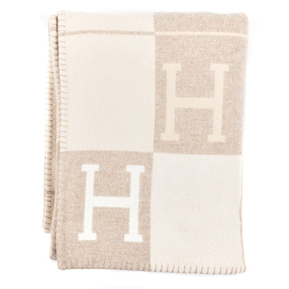 Hermes Wool Cashmere Avalon III Blanket Coco Camomille 1 of 3