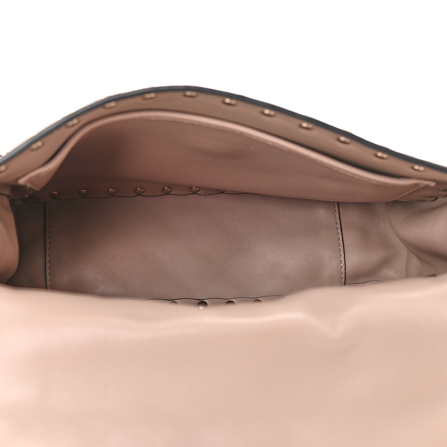 Valentino Garavani Lambskin Medium Rockstud Spike Shoulder Bag Poudre 5 of 8
