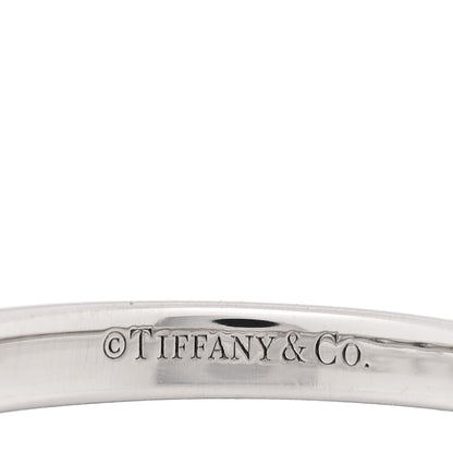 Tiffany Platinum Diamond 3mm Tiffany Forever Half Circle Band Ring 49 5 4 of 4