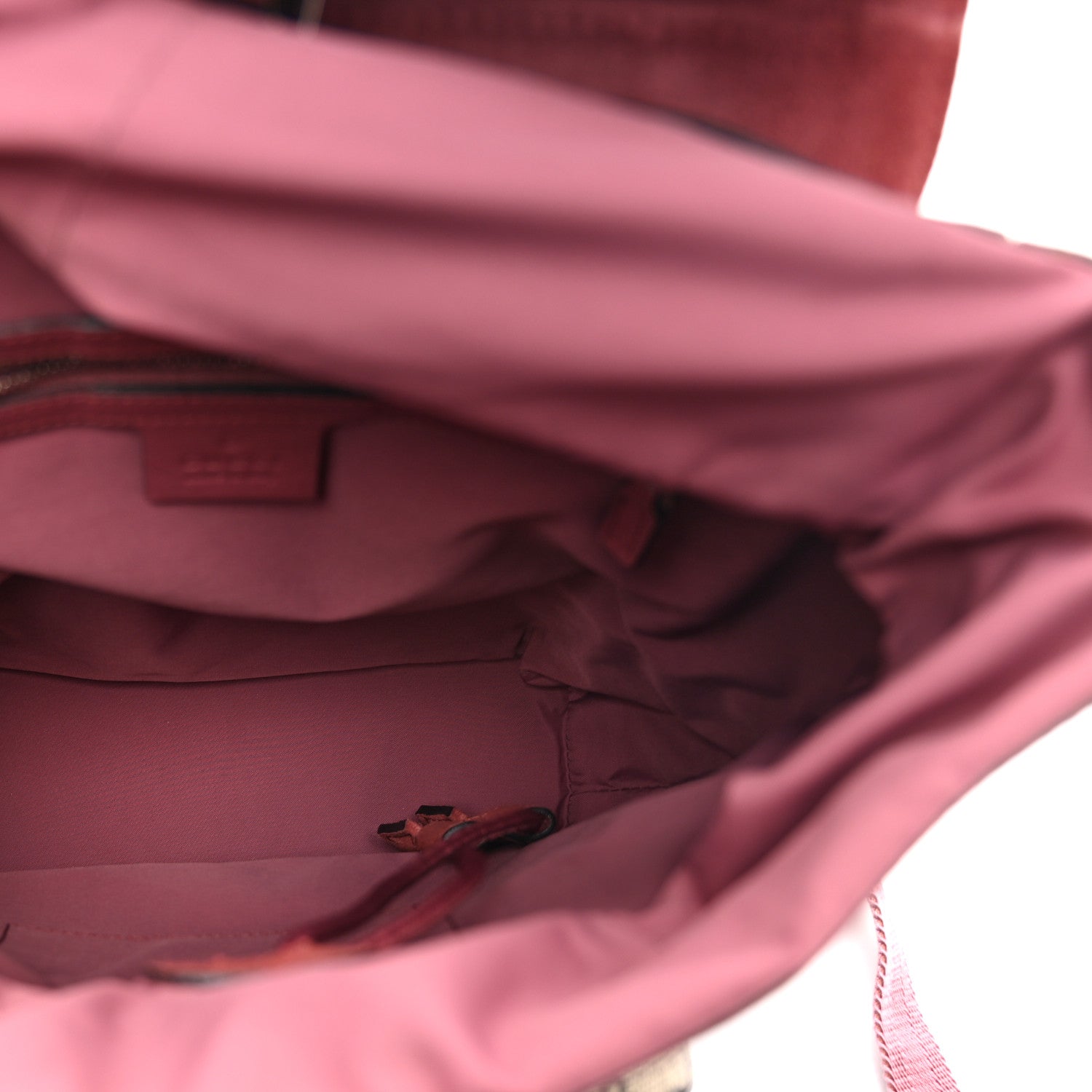 Gucci GG Supreme Monogram Blooms Small Single Buckle Backpack Beige Multicolor Dry Rose 5 of 10