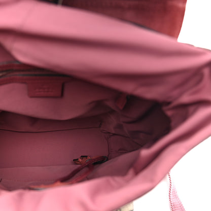 Gucci GG Supreme Monogram Blooms Small Single Buckle Backpack Beige Multicolor Dry Rose 5 of 10