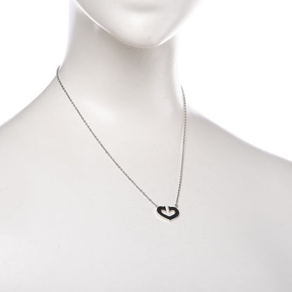 Cartier 18K White Gold Medium Hearts and Symbols Necklace 2 of 6
