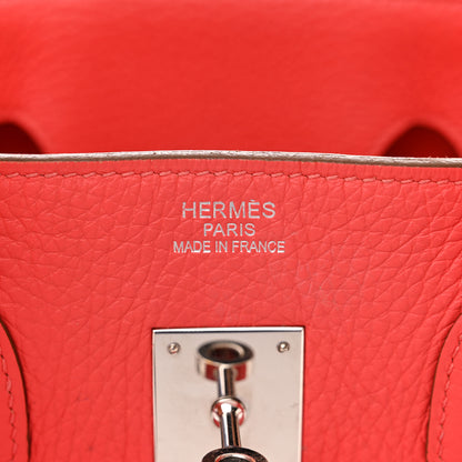 Hermes Taurillon Clemence Birkin 35 Rose Jaipur 6 of 30
