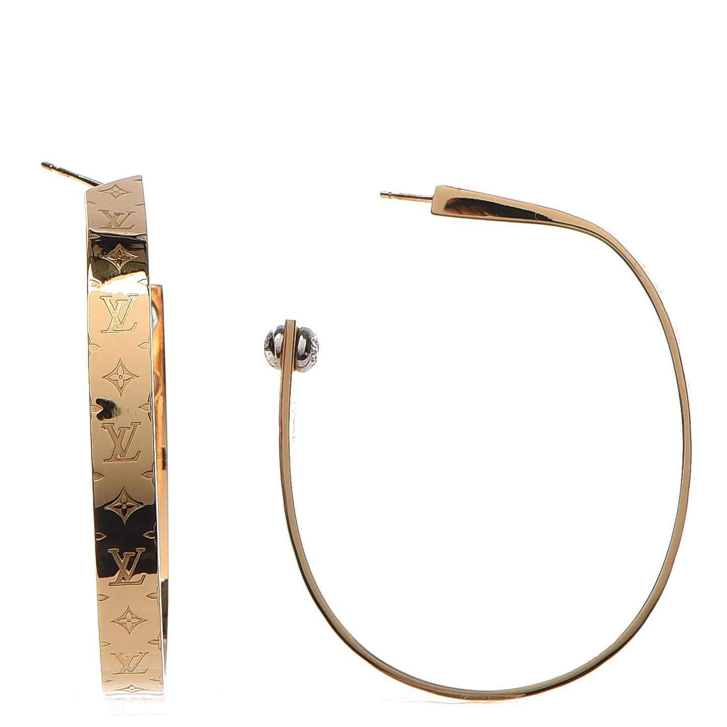 Nanogram Hoop Earrings Gold