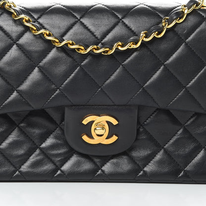 Chanel Lambskin Quilted Small Double Flap Black 9 of 19