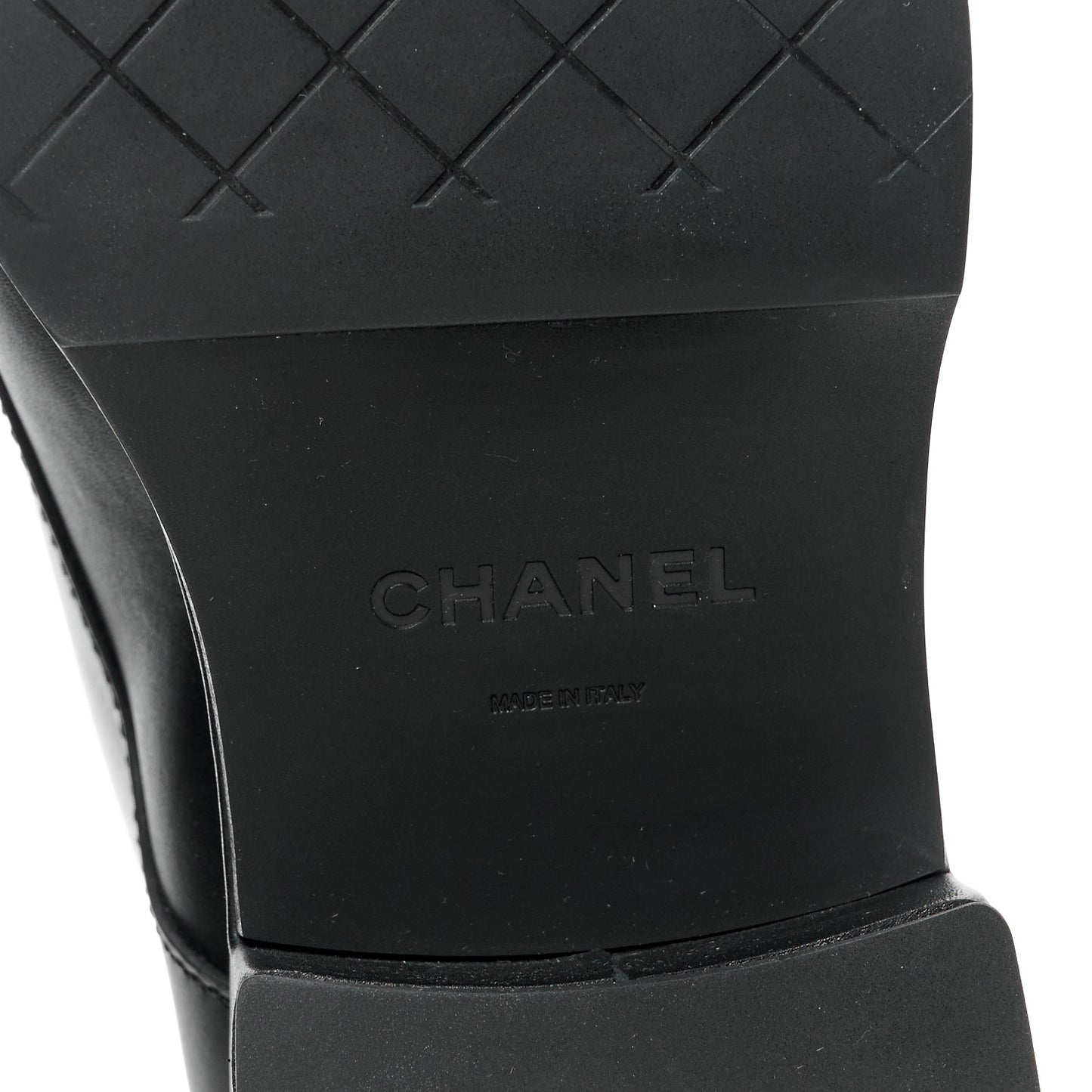 Calfskin Velvet CC Cap Toe Boots 40 Black