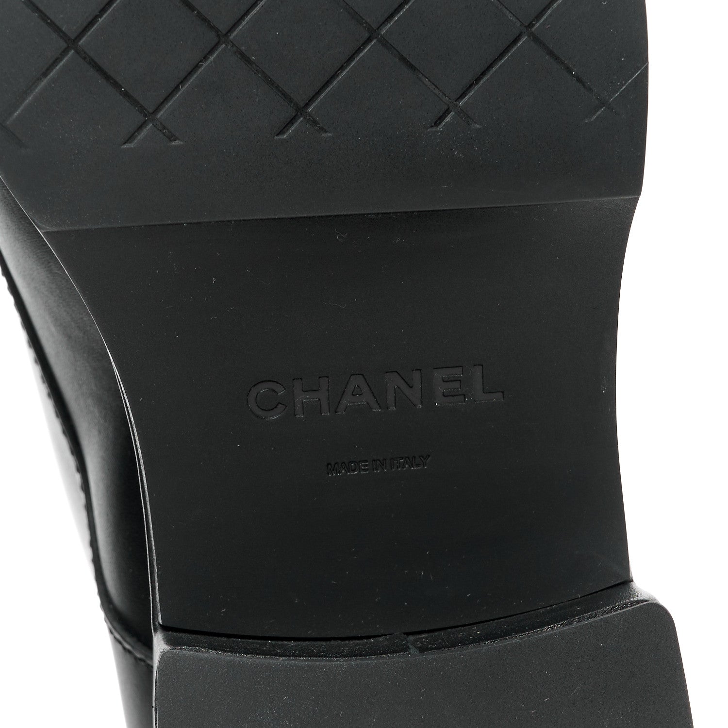 Chanel Calfskin Velvet CC Cap Toe Boots 40 Black 6 of 10