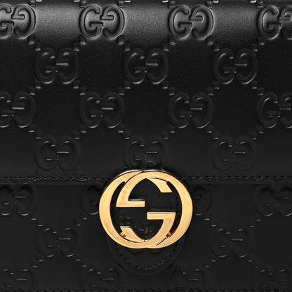 Gucci Guccissima Icon Chain Wallet Black 8 of 11