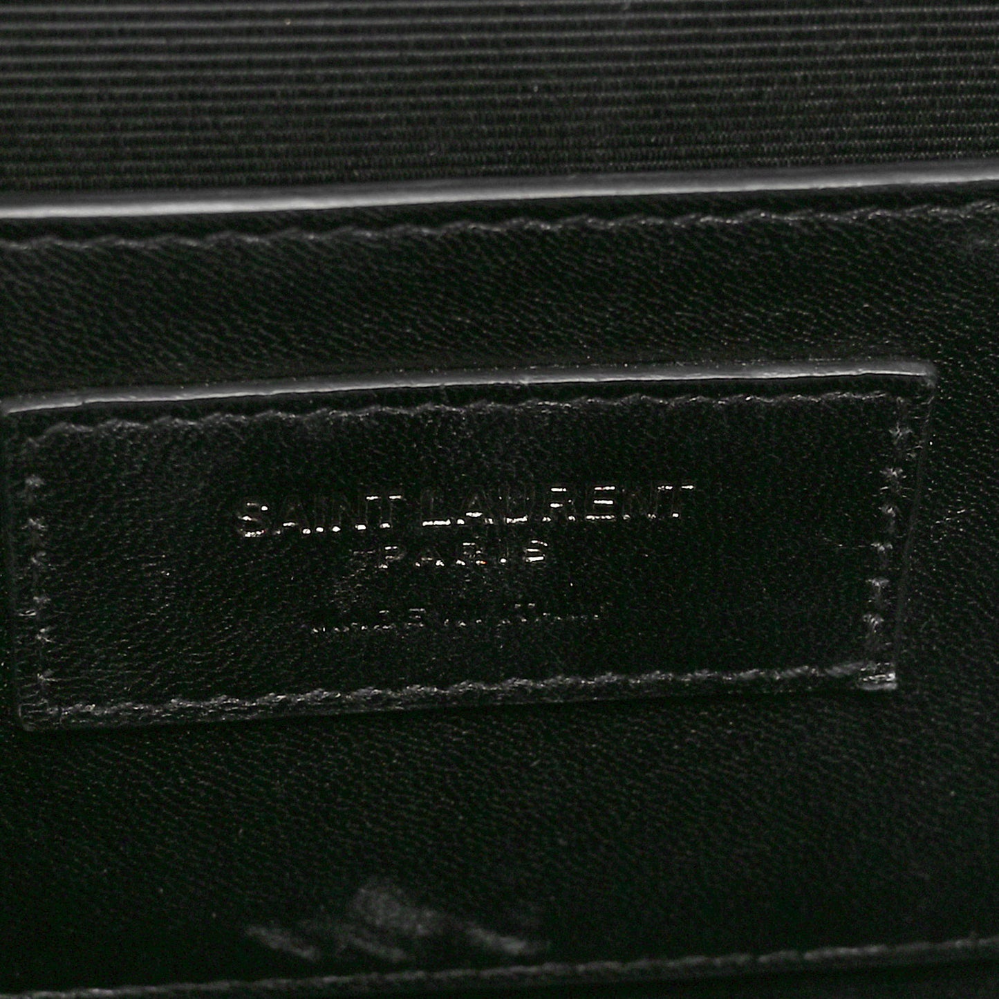 Grain De Poudre Textured Mixed Matelasse Triquilt Medium Monogram Monochrome Satchel Black