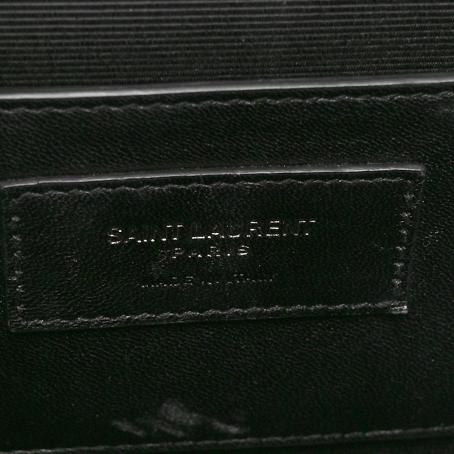 Saint Laurent Grain De Poudre Textured Mixed Matelasse Triquilt Medium Monogram Monochrome Satchel Black 6 of 9