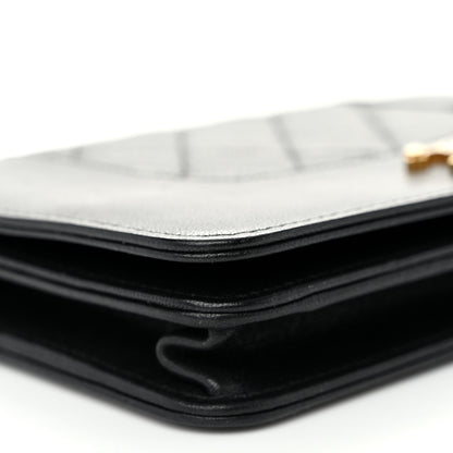 Chanel Sheepskin Quilted Mini Vintage Mademoiselle Wallet On Chain WOC Black 10 of 13