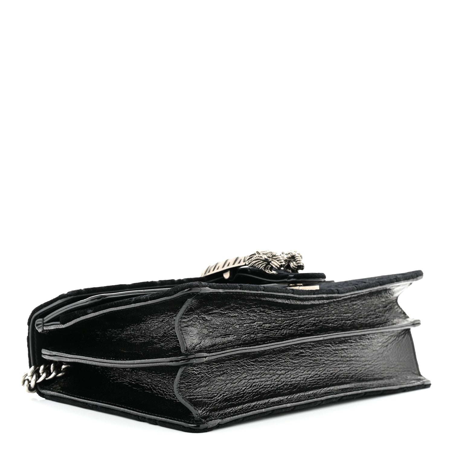 Gucci Velvet GG Monogram Small Dionysus Shoulder Bag Black 4 of 11