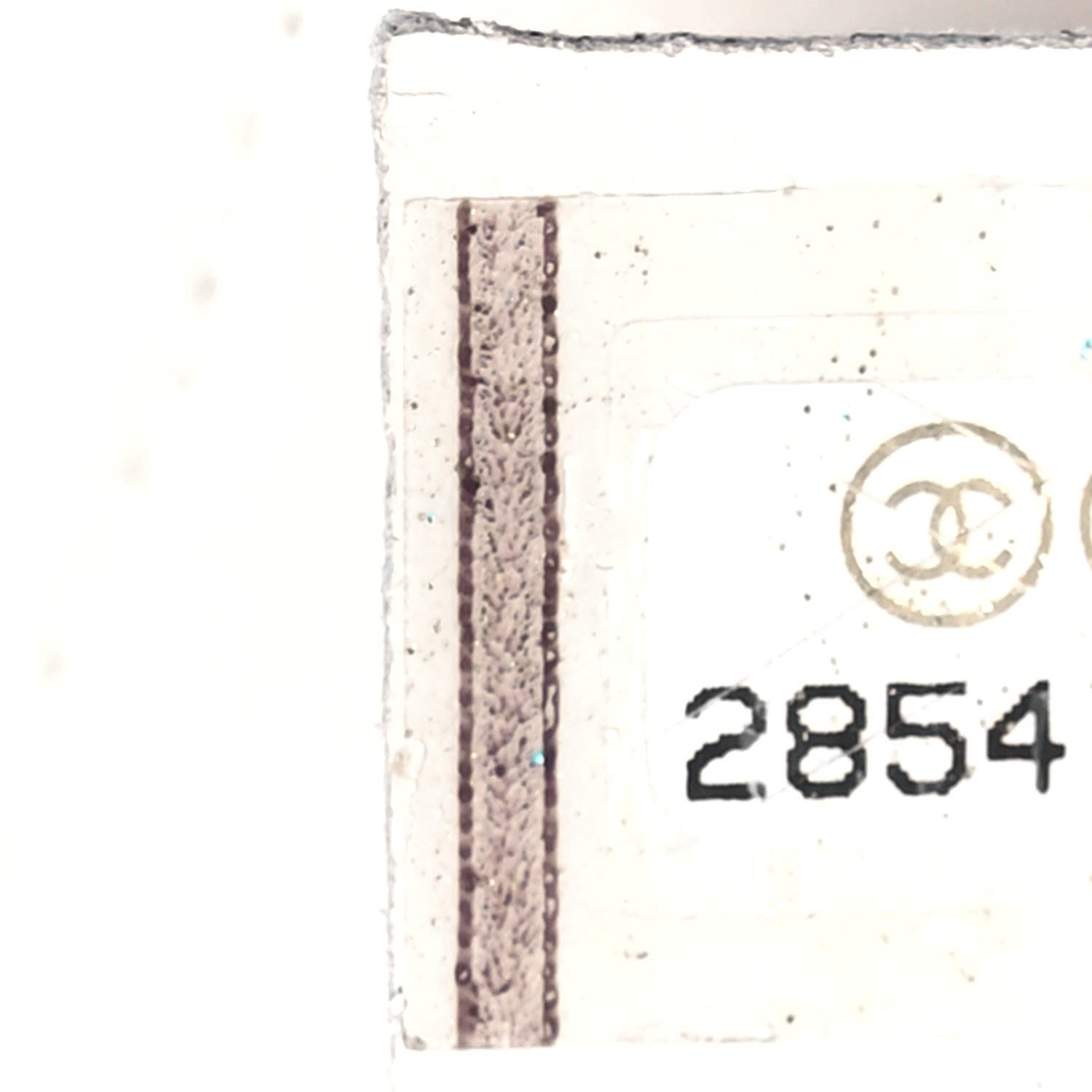 Chanel Sequin Mini Rectangular Flap White 6 of 9
