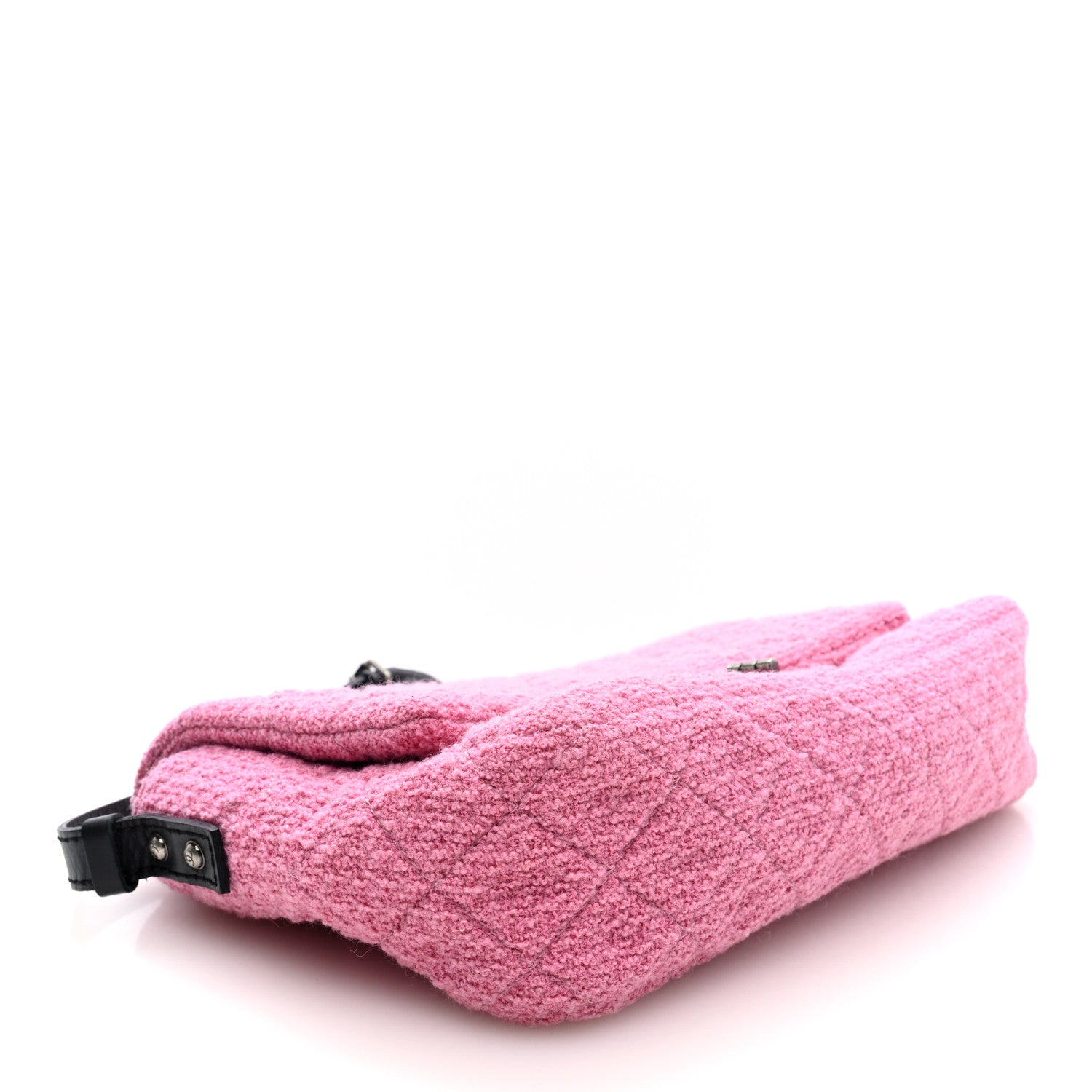 Chanel Easy Tweed Jumbo Reissue Messenger Flap Pink Black 4 of 10