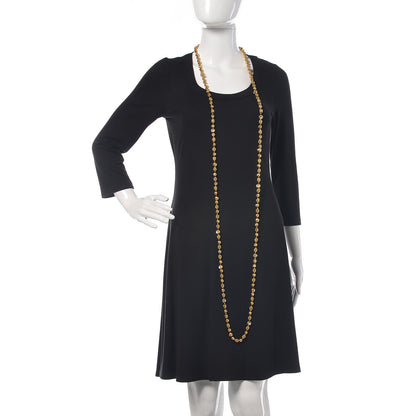 Chanel Crystal Necklace Gold 2 of 6